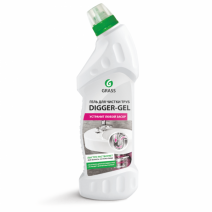 Средство щелочное для прочистки канализационных труб DIGGER-GEL 750мл 1/12