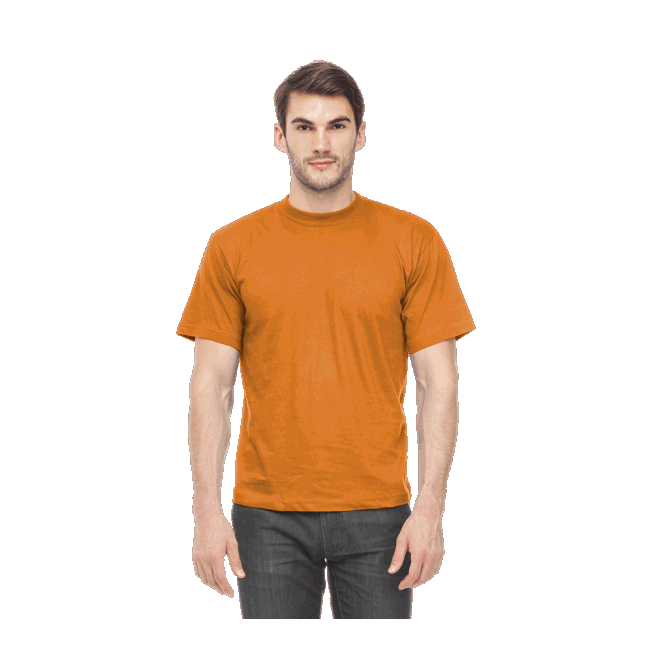 Футболка х/б,180гр/м2 ОРАНЖЕВАЯ 1/1
