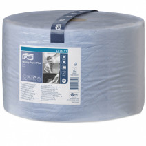 Протирочная бумага синяя в рулоне TORK PLUS PREMIUM 2сл, 510м, 1500л, 23,5*34см, QuickDry, W1-130051 1/1