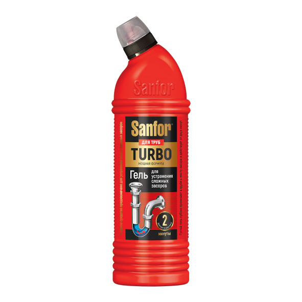 Гель для труб Sanfor TURBO 1000г