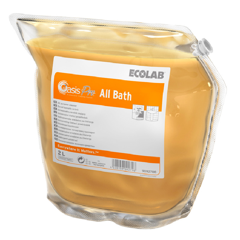 Ecolab Oasis Pro All Bath Слабощелочное моющее средство для ванных комнат