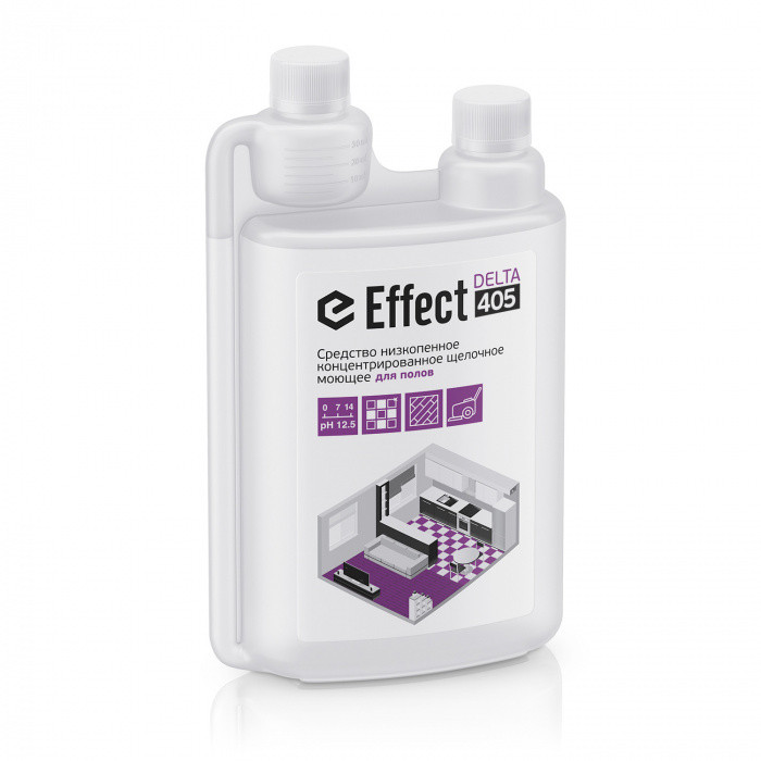 Средство низкопенное концентрированное щелочное для полов EFFECT DELTA 405 1л 1/5