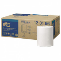 Протирочная бумага белая с центральной вытяжкой TORK UNIVERSAL 1сл, 275м М2-120166 6/1