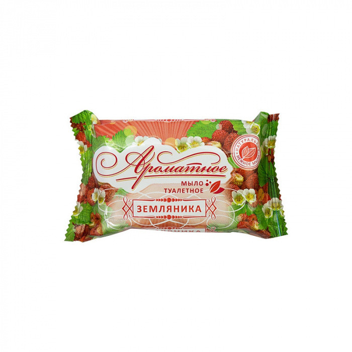 Туалетное мыло ЗЕМЛЯНИКА АРОМАТНОЕ 90г 1/90