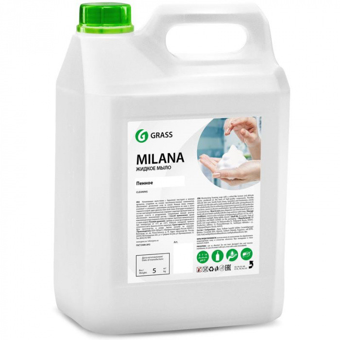 Жидкое мыло ПЕННОЕ MILANA 5л
