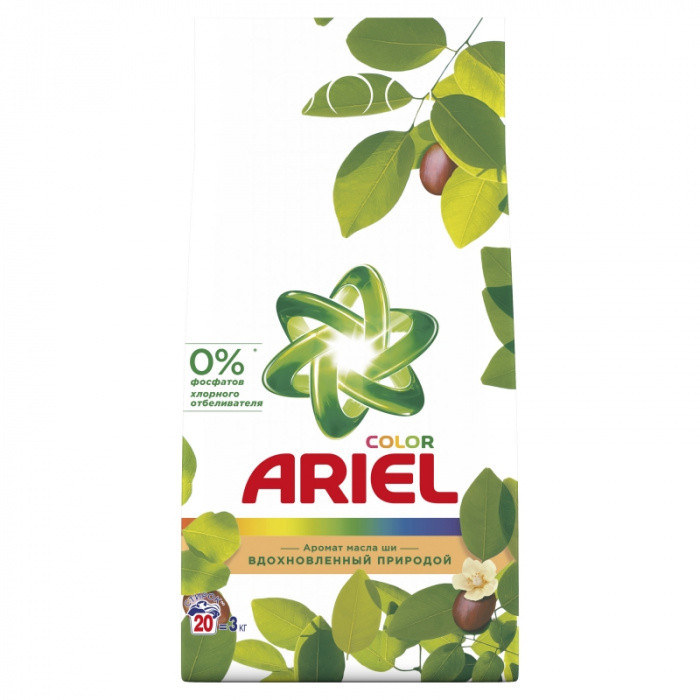 Стиральный порошок автомат ARIEL СOLOR с ароматом МАСЛА ШИ 3кг 1/6