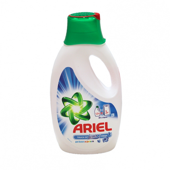 Гель для стирки белья ARIEL TOUCH of LENOR FRESH 1.3л 1/4
