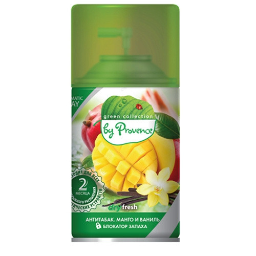Сменный аэрозоль PROVENCE АНТИТАБАК МАНГО И ВАНИЛЬ 250мл 1/12