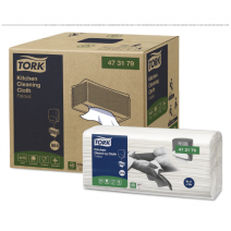 Нетканные салфетки для кухни TORK 1сл, 75л, 41,5*35,5см W4 4/1