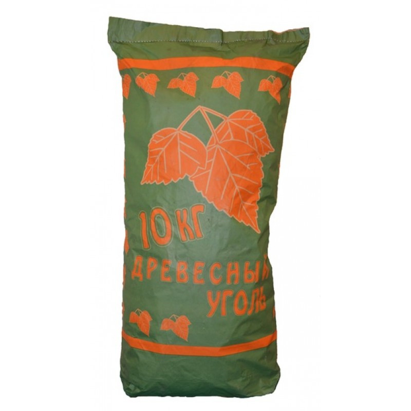 Уголь древесный 10кг, мешок 1/1