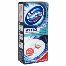 Стикер для унитаза МОРСКАЯ СВЕЖЕСТЬ DOMESTOS 3*10гр 1/20