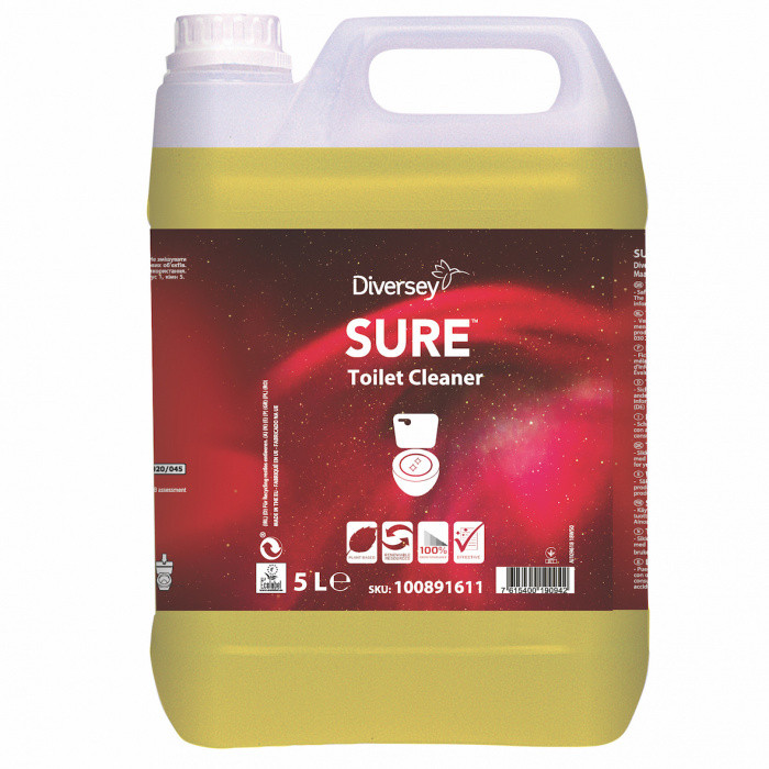 SURE TOILET CLEANER 5л ср-во д/унитазов и писсуаров 2/1