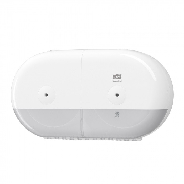 Диспенсер на два рулона туалетной бумаги, белый TORK SMARTONE 1/1