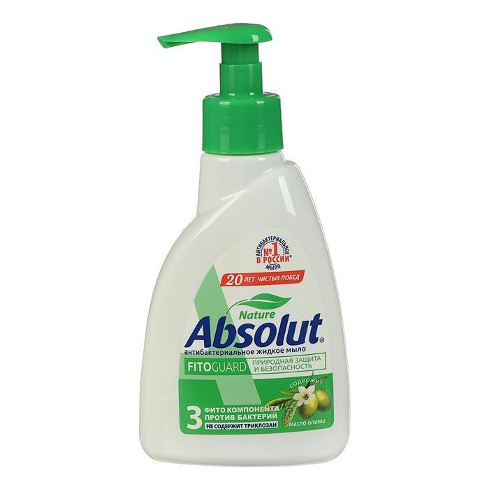 Жидкое мыло антибактериальное NATURE МАСЛО ОЛИВЫ ABSOLUT 250мл 1/15