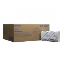 Полотенце бумажное белое KIMBERLY SCOTT® PERFORMANCE 1сл, 300л, V-сл, 21*21,5см 15/1