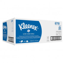 Полотенце бумажное белое KIMBERLY KLEENEX® ULTRA 3сл, 96л, 31.5см*21,5см, ZZсл