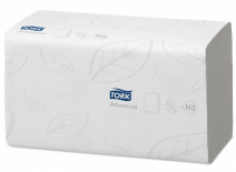 Полотенце бумажное белое TORK SINGLEFOLD ADVANCED 2сл, 250л, ZZ-сл, 24,8*23см 15/1