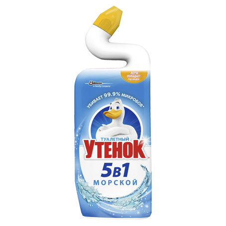 Средство для чистки унитазов 5в1 МОРСКОЙ ТУАЛЕТНЫЙ УТЕНОК 500мл