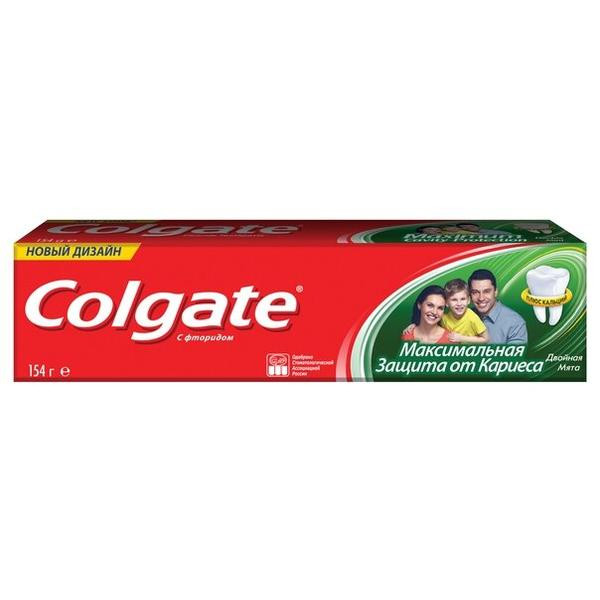 Зубная паста МАКСИМАЛЬНАЯ ЗАЩИТА ОТ КАРИЕСА ДВОЙНАЯ МЯТА COLGATE 100мл