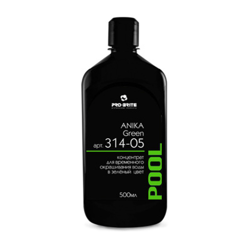 Pro-brite Anika Green Жидкий концентрат для окрашивания воды в зелёный цвет, 0.5 л