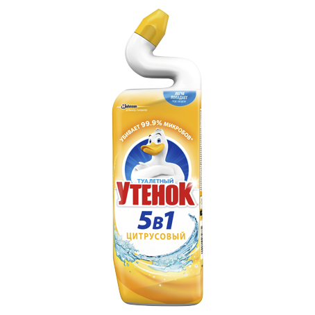 Средство для чистки унитазов 5в1 ЦИТРУСОВЫЙ ТУАЛЕТНЫЙ УТЕНОК 500мл