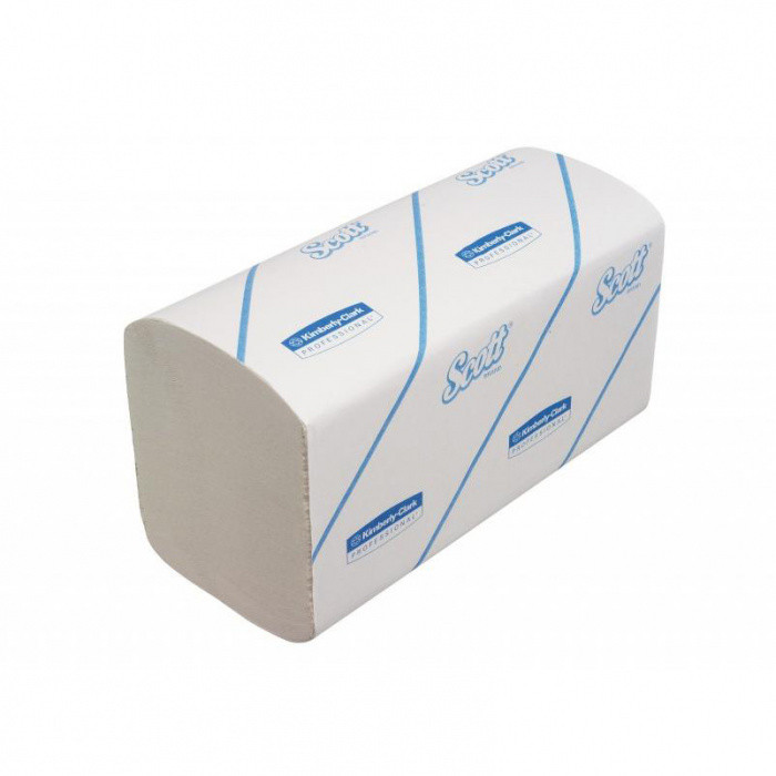 Полотенце бумажное белое KIMBERLY SCOTT® SCOTTFOLD М-сл, 1сл, 175л 25/1