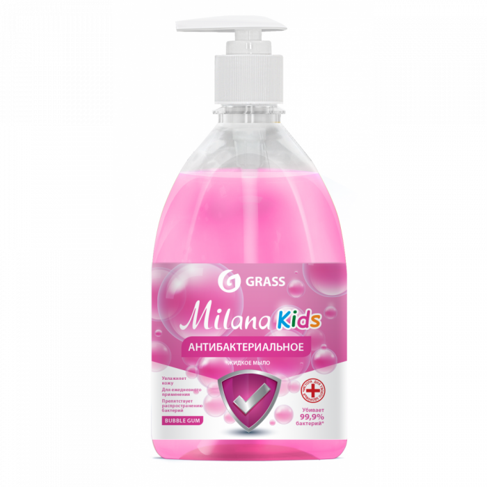 Крем-мыло детское антибактериальное FRUIT BUBBLES MILANA 500мл 1/15 насос