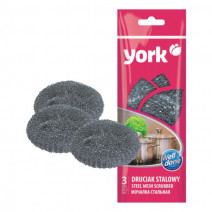 Мочалка из стали YORK 12г, 3шт 1/80