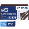 Салфетки Tork 2-сл 33x33см, 200шт, шоколад