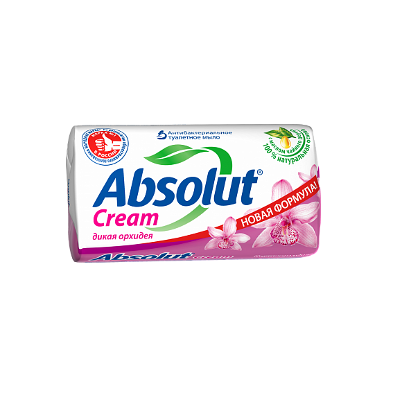 Туалетное крем-мыло антибактериальное ABSOLUT CREAM ДИКАЯ ОРХИДЕЯ 90г 1/6/72